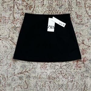 Zara, black, mini skirt, S, new with tags!